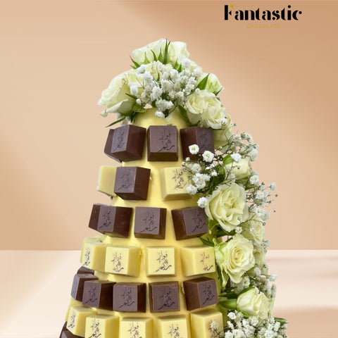 Chocolate Tower with a Congratulating Sentence (#29)