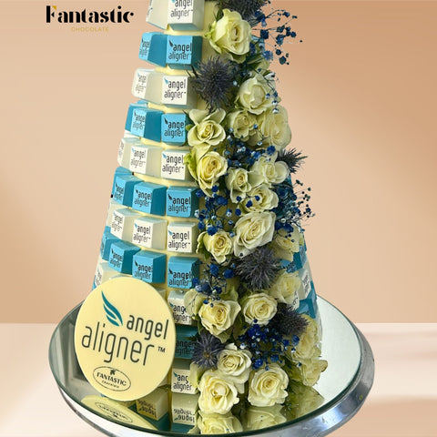 Chocolate Tower with a Congratulating Sentence (#25)
