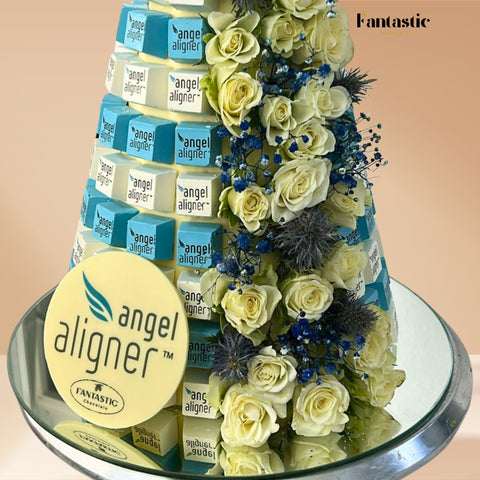 Chocolate Tower with a Congratulating Sentence (#25)