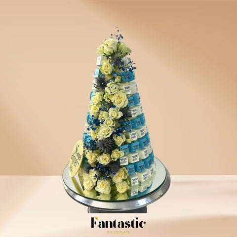 Chocolate Tower with a Congratulating Sentence (#25)