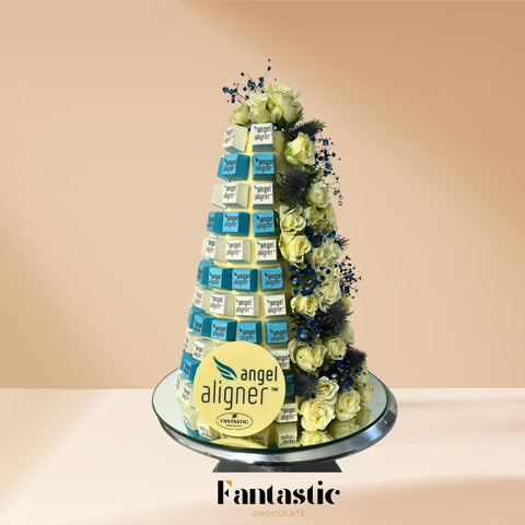 Chocolate Tower with a Congratulating Sentence (#25)
