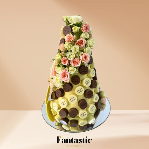 Chocolate Tower with a Congratulating Sentence (#27)