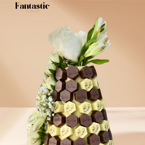 Chocolate Tower with a Congratulating Sentence (#21)