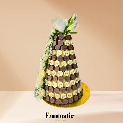 Chocolate Tower with a Congratulating Sentence (#21)