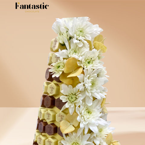 Chocolate Tower with a Congratulating Sentence (#18)