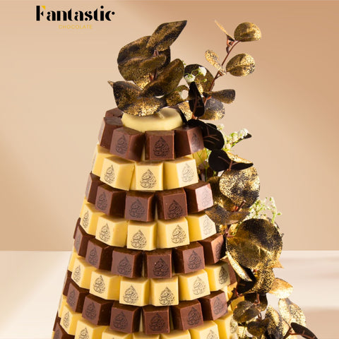 Chocolate Tower with a Congratulating Sentence (#34)