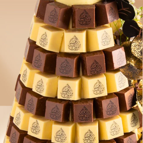 Chocolate Tower with a Congratulating Sentence (#34)