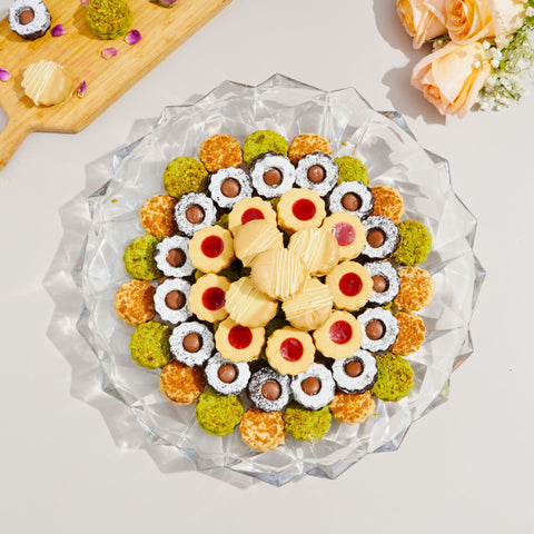 Plate of Assorted Petit Four Biscuits - Fantastic Chocolate