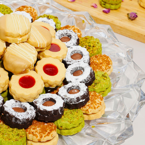 Plate of Assorted Petit Four Biscuits - Fantastic Chocolate