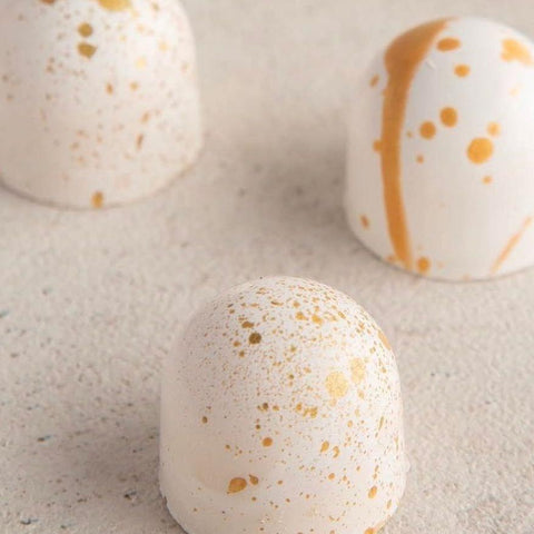 Tray of White and Gold Chocolate - Fantastic Chocolate
