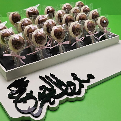 Graduation Congratulations Chocolate Lollipop Tray - Fantastic Chocolate