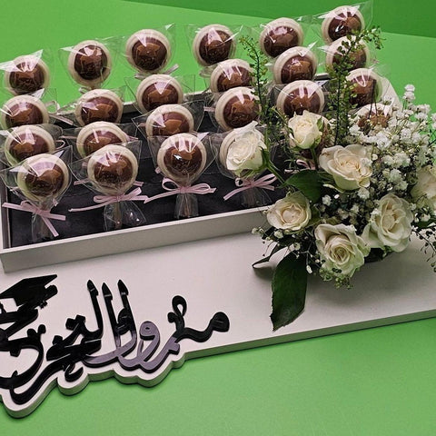 Graduation Congratulations Chocolate Lollipop Tray - Fantastic Chocolate