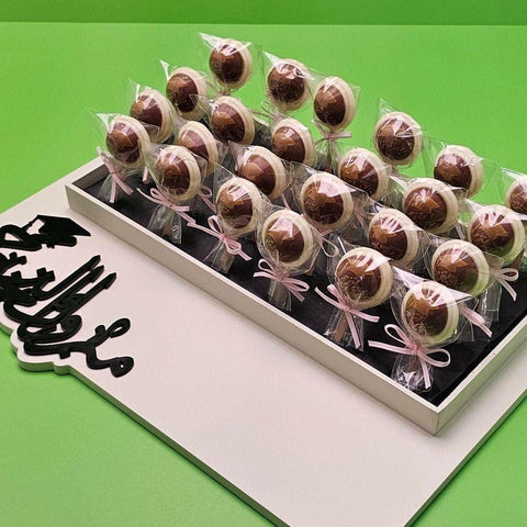 Graduation Congratulations Chocolate Lollipop Tray - Fantastic Chocolate