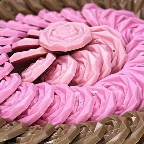 Rose Ombre Chocolate Crystal Tray - Fantastic Chocolate