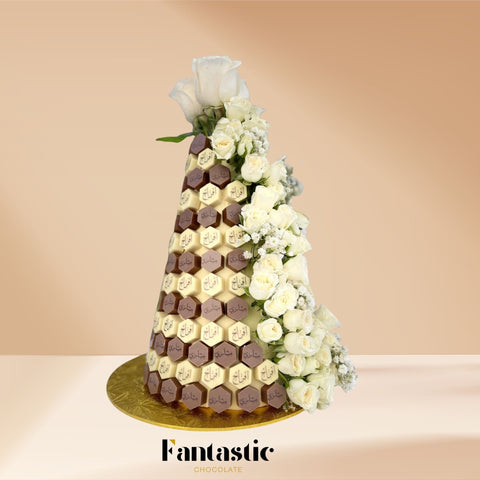 Chocolate Tower with a Congratulating Sentence (#21)