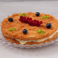 Round Kanafa with Cream Plate - Fantastic Chocolate