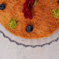 Round Kanafa with Cream Plate - Fantastic Chocolate