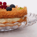 Round Kanafa with Cream Plate - Fantastic Chocolate
