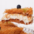 Round Kanafa with Cream Plate - Fantastic Chocolate