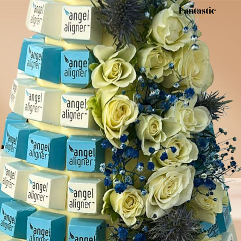 Chocolate Tower with a Congratulating Sentence (#25)