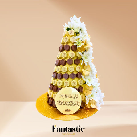 Chocolate Tower with a Congratulating Sentence (#18)