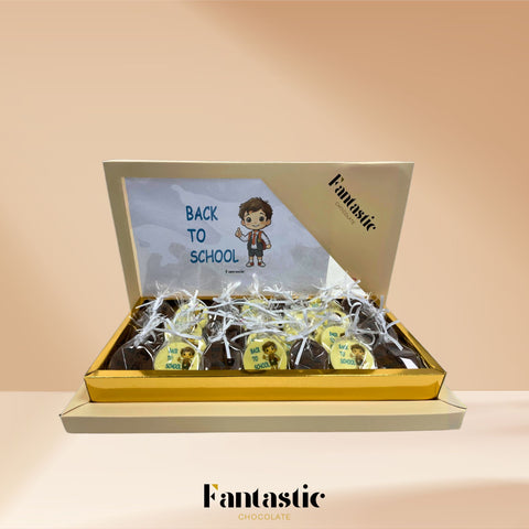 Back to School Chocolate Box with Name Printed 30 pieces