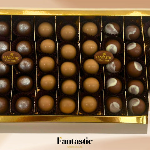 White Happiness Box of Mini Chocolate Bites