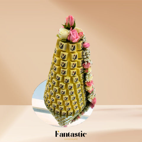 Chocolate Tower with a Congratulating Sentence (#38)
