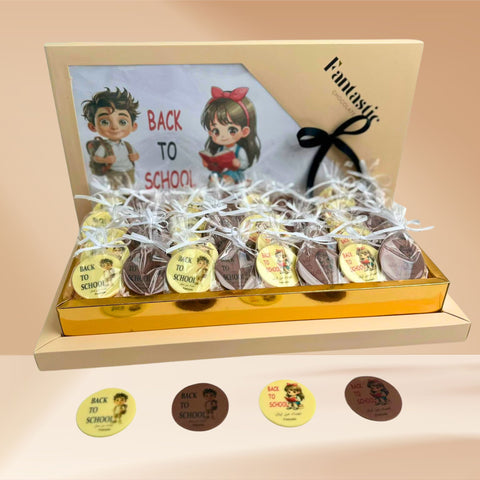 Back to School Chocolate Box with Name Printed 40 pieces