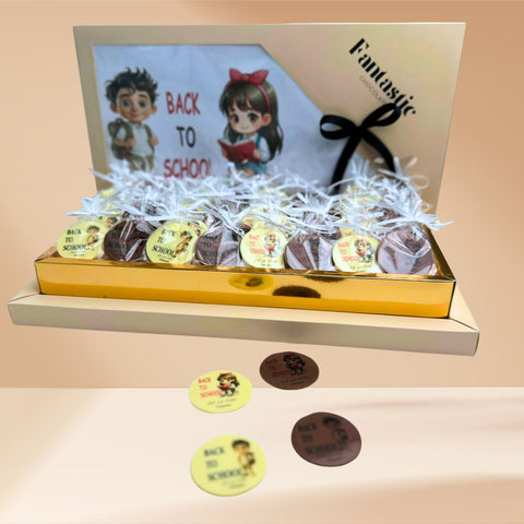 Back to School Chocolate Box with Name Printed 40 pieces