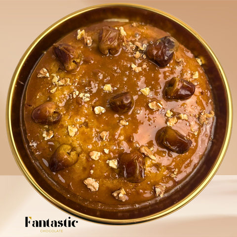 Date Cake with Caramel Sauce