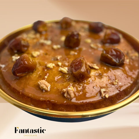 Date Cake with Caramel Sauce