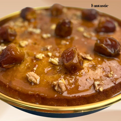 Date Cake with Caramel Sauce