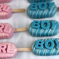 Baby Gender Reveal Chocolate Lollipop - Blue\Pink - Fantastic Chocolate