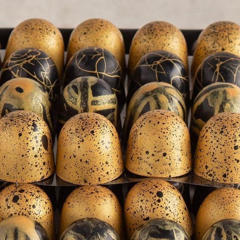 Black and Gold Marble Chocolate - Fantastic Chocolate