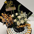 Black Graduation Cap Chocolate Box with Chocolate Sticks - Fantastic Chocolate
