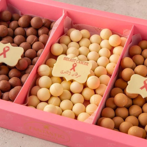 Breast Cancer Awareness Decorated Chocolate Balls Box - Fantastic Chocolate