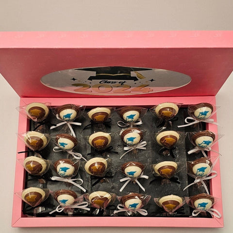 Chocolate Lollipop Graduation Box 24 Pieces - Fantastic Chocolate
