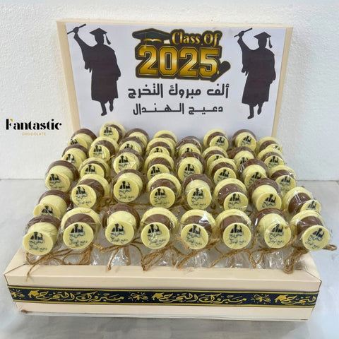 Chocolate Lollipop Graduation Box 40 Piece - Fantastic Chocolate