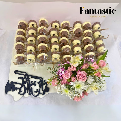 Chocolate Lollipop Graduation with Printed Name - Fantastic Chocolate