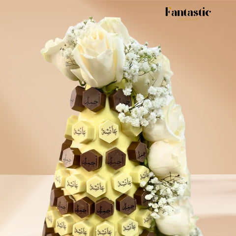 Chocolate Tower with a Congratulating Sentence (20) - Fantastic Chocolate