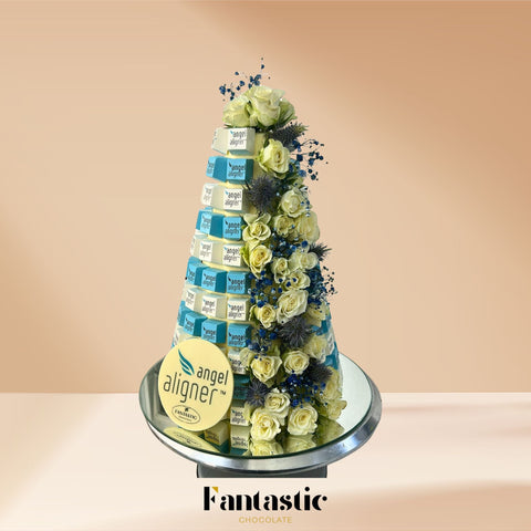 Chocolate Tower with a Congratulating Sentence (25) - Fantastic Chocolate