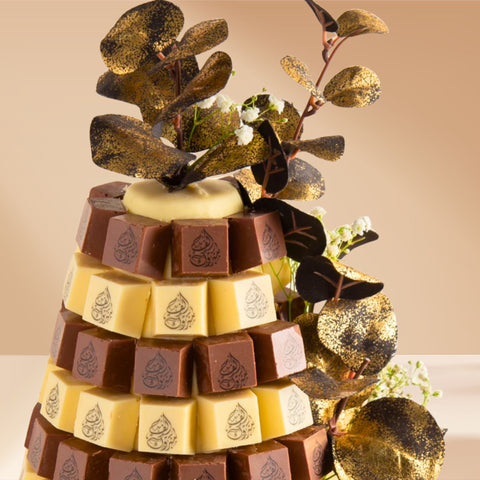 Chocolate Tower with a Congratulating Sentence (34) - Fantastic Chocolate
