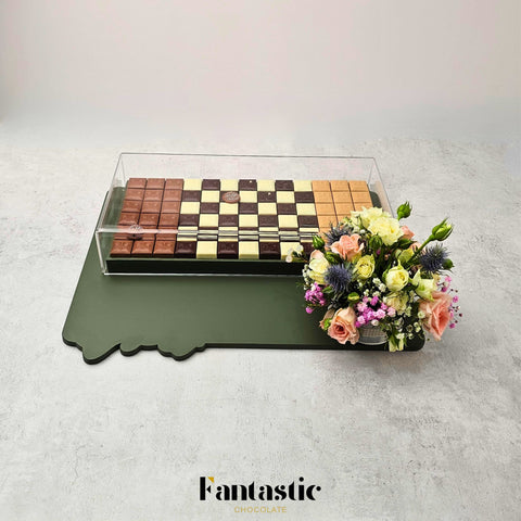 Eid & Hajj Wooden Tray 4 - Fantastic Chocolate