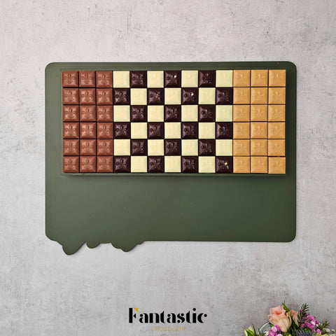 Eid & Hajj Wooden Tray 4 - Fantastic Chocolate