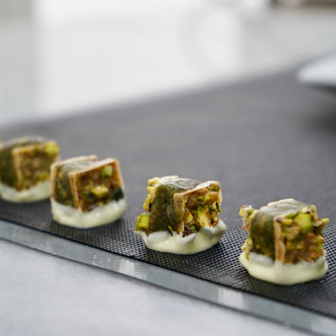 Crunchy Pistachio with Swiss White Chocolate - Fantastic Chocolate