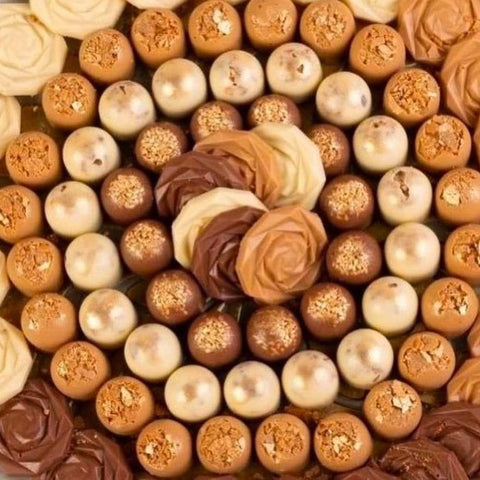 Golden Collection Crystal Tray - Fantastic Chocolate