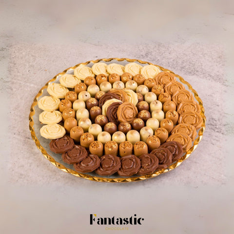 Golden Collection Crystal Tray - Fantastic Chocolate