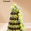 Hexagon Chocolates Tower with a Congratulating Sentence (37) - Fantastic Chocolate