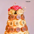 Hexagon Chocolates Tower with a Congratulating Sentence (6) - Fantastic Chocolate